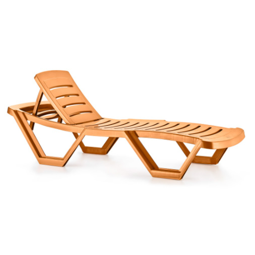 Купить Шезлонг HZ-140-TEAK , лежак, пластиковый Capissi, Шезлонг